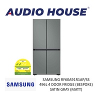 [Bulky] SAMSUNG RF60A91R1AP/SS 496L 4 DOOR FRIDGE (BESPOKE) ***2 YEARS WARRANTY BY SAMSUNG***