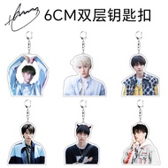 1pc 6cm 周翊然 Yiran Zhou winter night Acrylic keychain