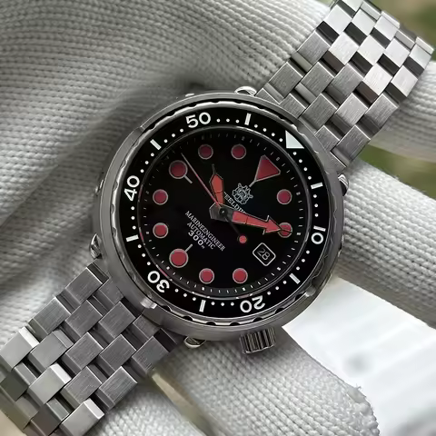 STEELDIVE New Arrival SD1975T 47.5mm Stainless Steel Tuna Black Dial Ceramic Bezel 30ATM NH35 Automa