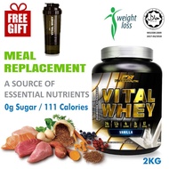 Whey Protein Halal – Vital Whey (Vanilla) 2kg/4.41lbs Whey Isolate With 24g Protein 67 Servings - Fa