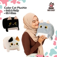 Moo Baby Cute Cat Plushie Kucing Pillow Anak Patung Kucing Comel Bantal Kucing Black Cat Pillow Plus