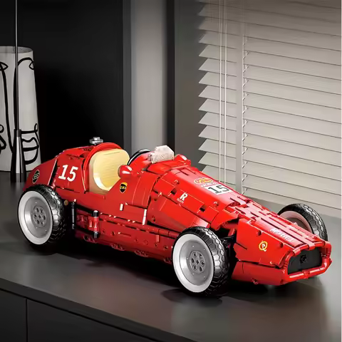 New 1809PCS Technical F1 Building Blocks Set Reobrix 11038 MOC Car Construction Assembling for Adult