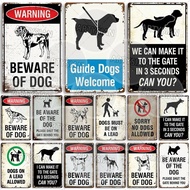 Beware Of Dogs Metal Sign Doberman Rottweiler Beagle Border Collie Dalmatian Bulldog GSD No Dogs All