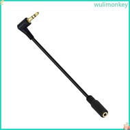 WU Durability Right Angle 3 5mm Male to Female Audios Cord 3 5mm Male to 3 5mm Female Cable for Port