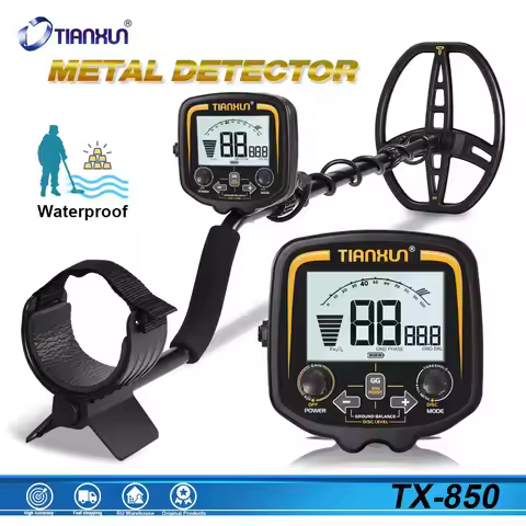 TX-850 Metal Detector Professional Underground Depth 2.5m Scanner Search Finder Gold Detector Treasu