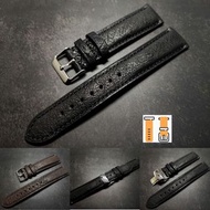 18/19/20/21/22mm 駝鳥皮錶帶 南非真駝鳥料（黑色 啡色）適用 : Rolex Omega IWC Tudor Seiko 錶帶 使用