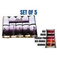 SET OF 5 Expensive Design inspired Liptint 5ml Lip Tint Liptint Waterproof Tahan Lama