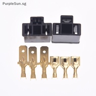 PurpleSun 1pc 3pin h4 car connector plug h4 auto holder plug 7.8mm lamp plug bulb socket SG