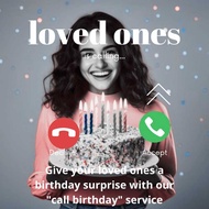 Give a mysterious surprise (call happy birthday) by WA