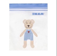 Ikea熊熊保鮮袋/夾鏈袋/1L/25入