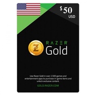 US Razer Game Gold USA 10/20/30/40/50 USD 美区 Razer Gold Pin Code