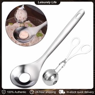 3Pcs Croquettes Meatball Spoon Mold Stainless Steel Squeeze Maker Spooner Kitchen Gadgets