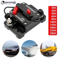 QUENNA Waterproof Car Boat Auto AMP Circuit Breaker Fuse Reset DC 12-48V 30A 40A 50A 60A 70A 80A 100