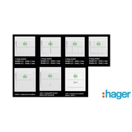 Hager Muse Wall Switches - Large Dolly Switch