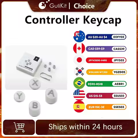 Gulikit Controller Accessories B A X Y Button Placement Keycap for Gulikit ES/ES Pro, GuliKit KK3 Se
