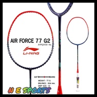 LI-NING AIR FORCE 77 G2 BADMINTON RACKETS NAVY/RED RM279