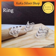 Original 925 Silver Wave Cutting Ring For Women (352393) | Perempuan Cincin Perak 925 | Ready Stock