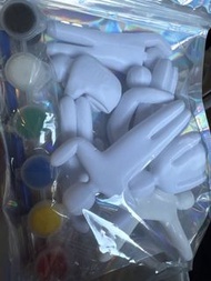 DIY 塗鴉公仔套裝 附顏料畫筆 躲貓貓人偶