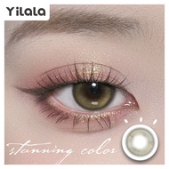 คอนแทคเลนส์ คอนแทคเลนส์ราย 6เดือน สีน้ำตาล green คอนแทค DIA 14.2mm ค่าสายตา 0-450 1 คู่ (2 เลนส์)
