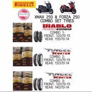 2023} Pirelli Xmax Combo Set Diablo Rosso Scooter Angel Scooter 120/70-15 150/70-14 140/70-14