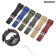 DM-Watch Band Soft Waterproof Resin 28mm Men Watch Replacement Bracelet Strap Compatible for Casio GG-1000/GWG-100/GSG-100