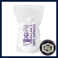 Sea Crystals Epsom Salt Lavender Scent 2.2kg (Bath Cosmetic) with Measuring Spoon