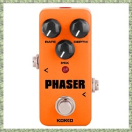(DXCP) Electric Guitar Effect Pedal Analog Phaser Effect Pedal True Bypass Phase Mini Single Guitar 