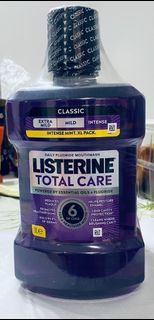 (英國購入）李施德林漱口水 1 公升裝 Listerine Total Care Classic Intense Mint XL Pack 1L