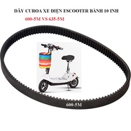 BELTS 600-5M AND 635-5M FOR ESCOOTER 1O INH WHEEL ELECTRIC CAR
