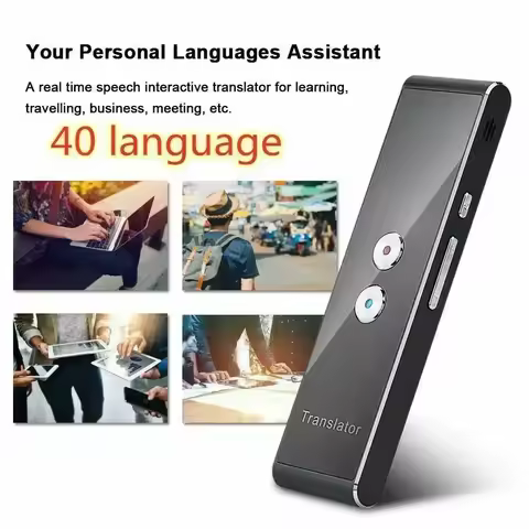 Wireless Voice Translate 40 Languages Multi Smart Instant for Business Travel Study Translated 2 Way