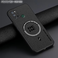 Softcase Leather Realme 7I C17 Case Luxury Ring Magnetic Premium Casing