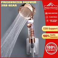 Helix Super Pressurized Shower Head Set With Fan Filter High Pressure Spray Water Shower head