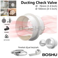 Check Valve Damper Connector Backflow Valve Exhaust Pipe Connector Air Vent Ducting Hose