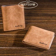 IOEFSGF69 Short Wallet, PU Leather Soft Men Wallet, Fashion Multi-card Slot Ultra-thin Solid Color C