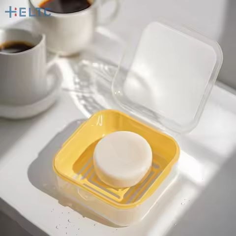 1Pce Travel Mini Soap Box Portable Leak Proof Soap Storage Box, Suitable For Dormitory Travel, Campi