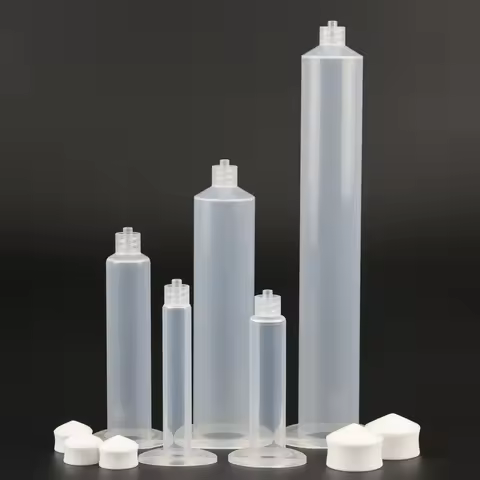10CC-55CC Industrial Syringe Barrel Tip Adapter Flux Plastic Barrel Glue Dispenser Dispensing Needle