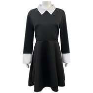 Halloween Adams Family cos Costume Adams Black Dress cosplay Costume GIDS
