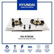 Hyundai Double Burner Stainless Steel Built in Gas Stove- HG-R7603K