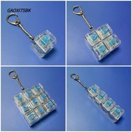 GAOXI75BK Finger Keyboard, Button Keycap Stress Relief Fidget Keychain,  Gadget Pass The Time 4/5 Ke