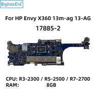 17885-2 For Hp Envy X360 13-ag 13m-ag Laptop Motherboard With R3 R5-2500 R7-2700 Cpu 8gb Sps:l19573-