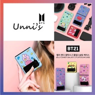 [BTS] BT21 Jelly Candy Galaxy Z Flip 3 Slim Case 8 Type/Galaxy Z Flip 3/KOYA, RJ, SHOOKY, MANG, CHIMMY, TATA, COOKY, GROUP/BT21 Phone Cases/BT21 Slim Case/B012