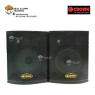 Crown BF-310 500W 10" Woofer 3" Midrange 3" Tweeter 3 Way Karaoke Speaker System (1 Pair)