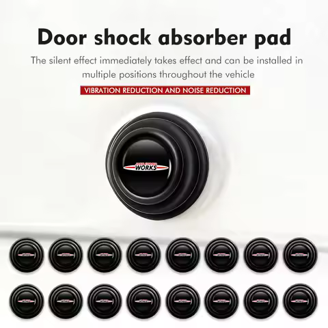 4/8/12pcs Car Door Anti Shock Absorber Spacer Protector Stickers For MINI Cooper One S JCW Countryma