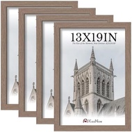 24x36 Poster Frame 2 Pack, Textured Black Solid Wood Picture Frame, Wall Hanging
