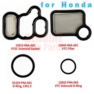 Solenoid Spool Valve VTEC Set for Honda 15815-RAA-A02 15832-PNA-003 15845-RAA-A01  91319-PAA-A01