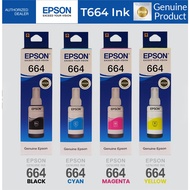 EPSON T664 /664 SERIES ORIGINAL REFILL INK T6641 6642 6643 6644 664 - L120 / L210 / L360