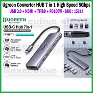 Ugreen Converter HUB 7 in 1 High Speed 5Gbps - USB 3.0 + HMDI + TF SD + PD100W - SKU 15214 Ugreen Ad
