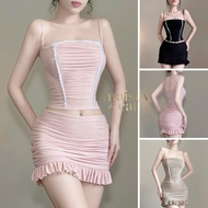 [MAISEY 2612] WOMEN'S SET 2 Piece: TWO-STRING SHIRT + SHRIMP SKIRT