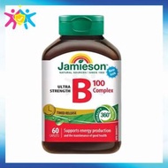 Jamieson - 天然維他命B雜100 60 粒 [平行進口] 此日期前最佳:2027年12月31日