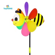 GPHA> Animal Bee Six Colors Three-dimensional Windmill Cartoon Children Toys Home Garden Decoration 